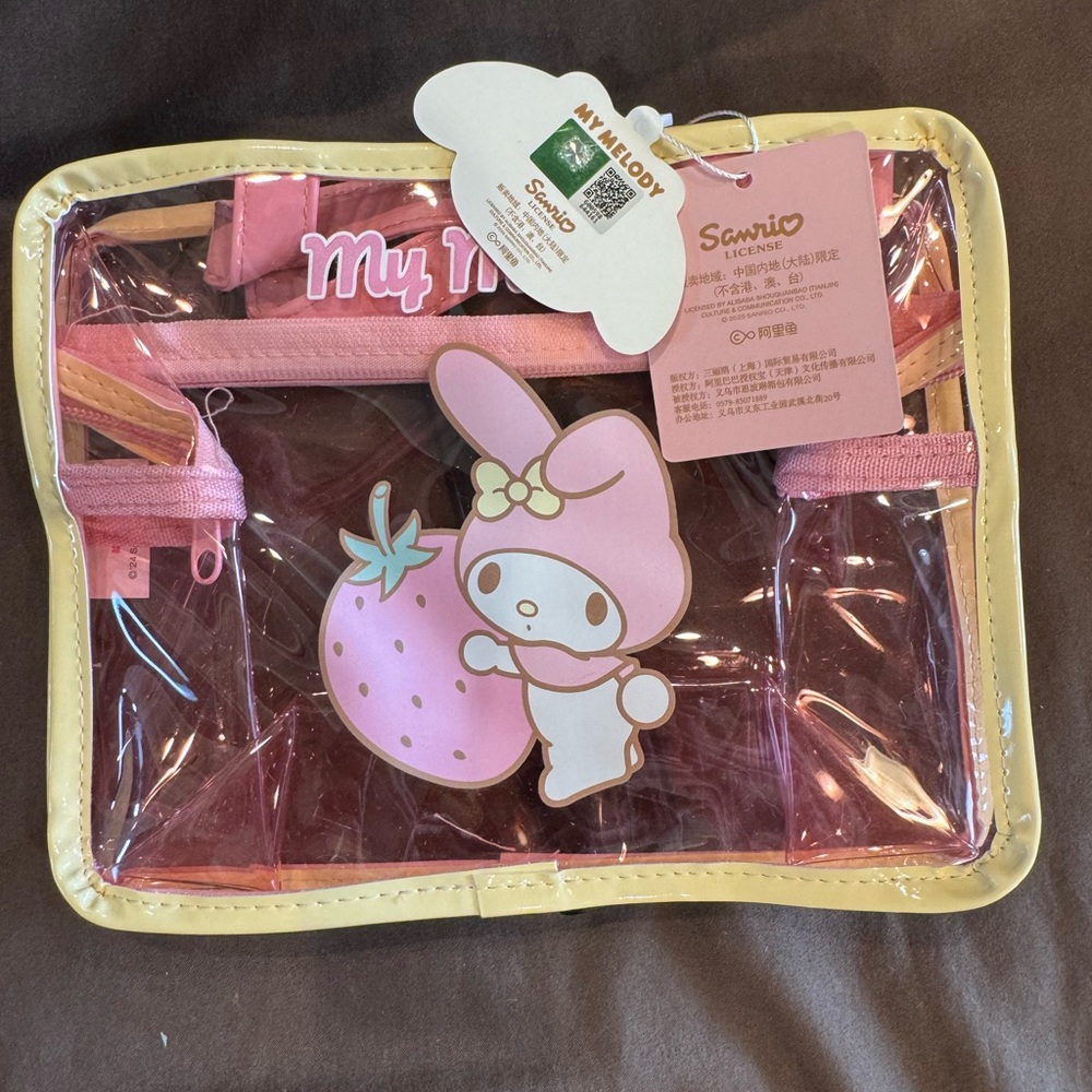 Sanrio My Melody Pink and Cream PVC Kids Bag